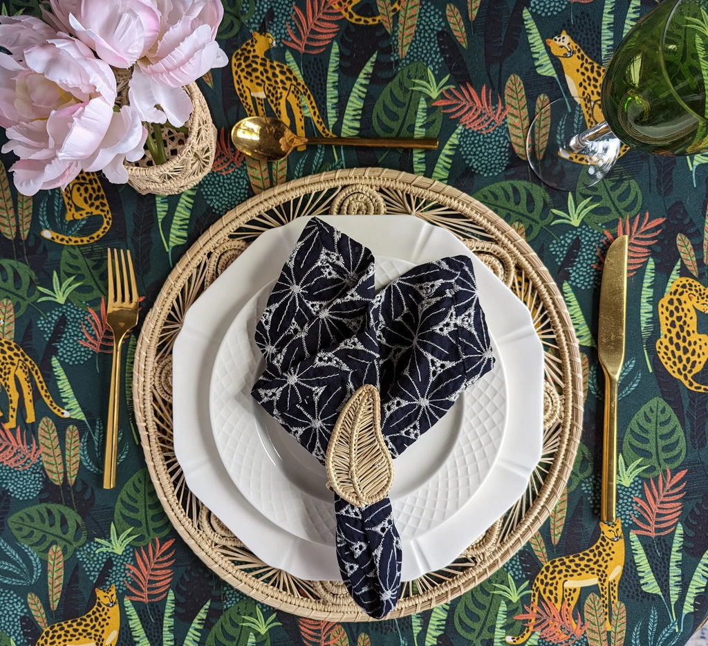 Leaf Handwoven Iraca Napkin Ring MacondoForever