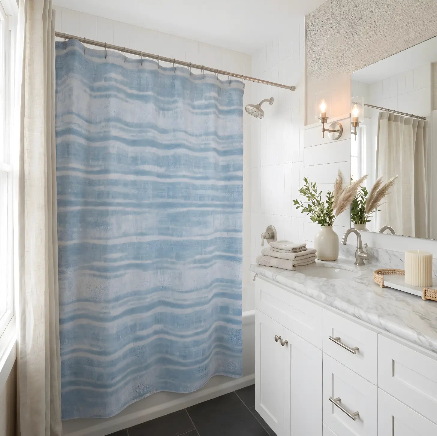 Kennebunkport Stripe Shower Curtain  Home Decor