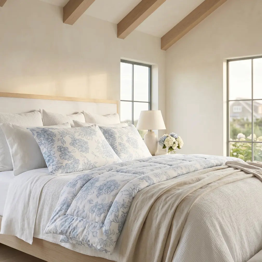Chatham Hydrangea Bedding 4 Peice Set