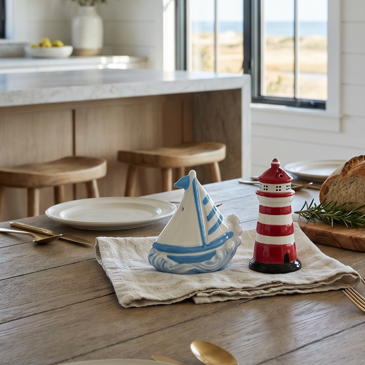 Seaside Voyage Salt & Pepper Shaker Duo