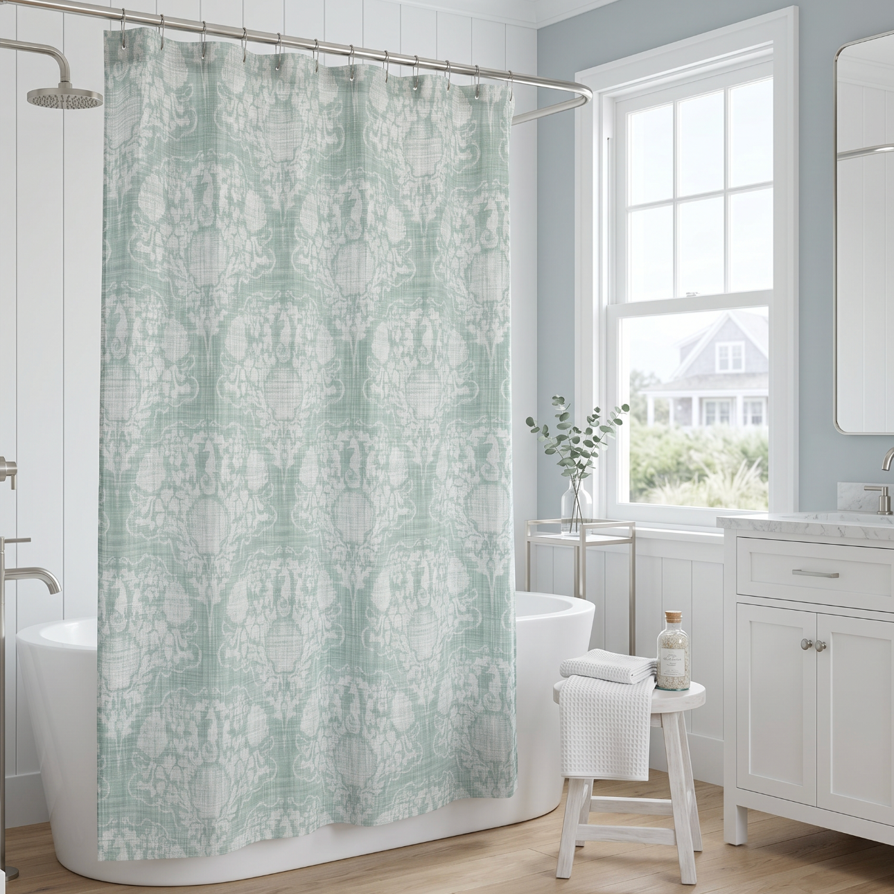 Coastal Crest Shower Curtain  Home Decor