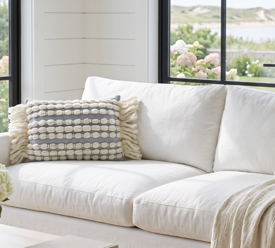 Sea Salt Textured Pillow  Home