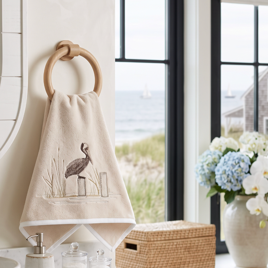 Pelican Harbor Terrycloth Guest Towel