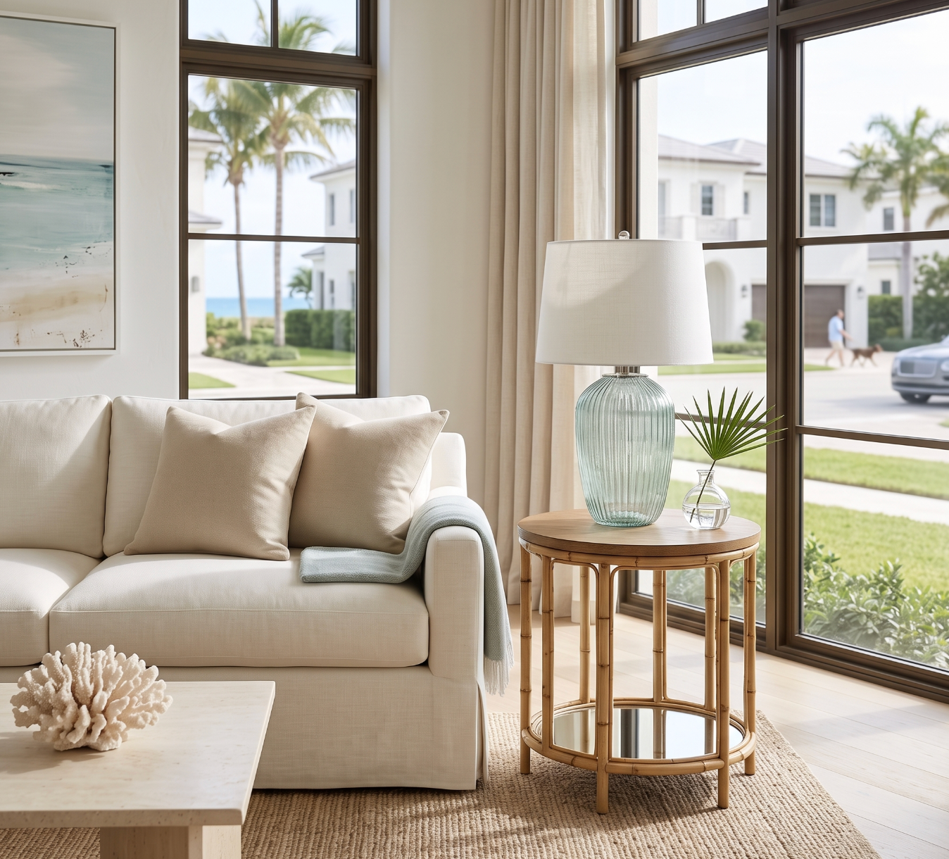 Sage Élan Glass Lamp  Table Lamps