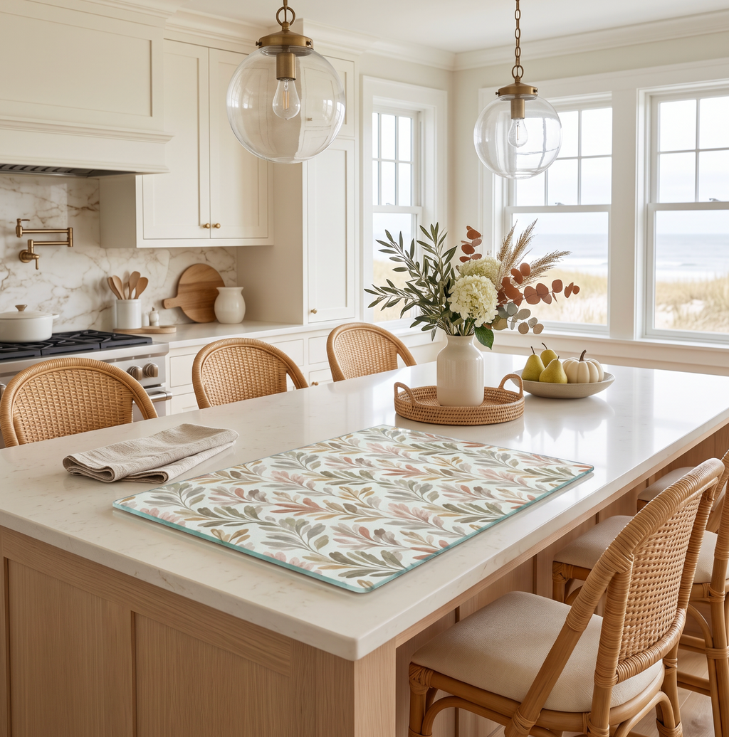 Olive Grove Glass Cutting Board  Home Decor