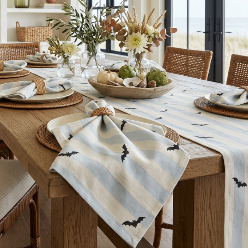 Coastal Night Linen Napkins (Set of 4)  Home Decor