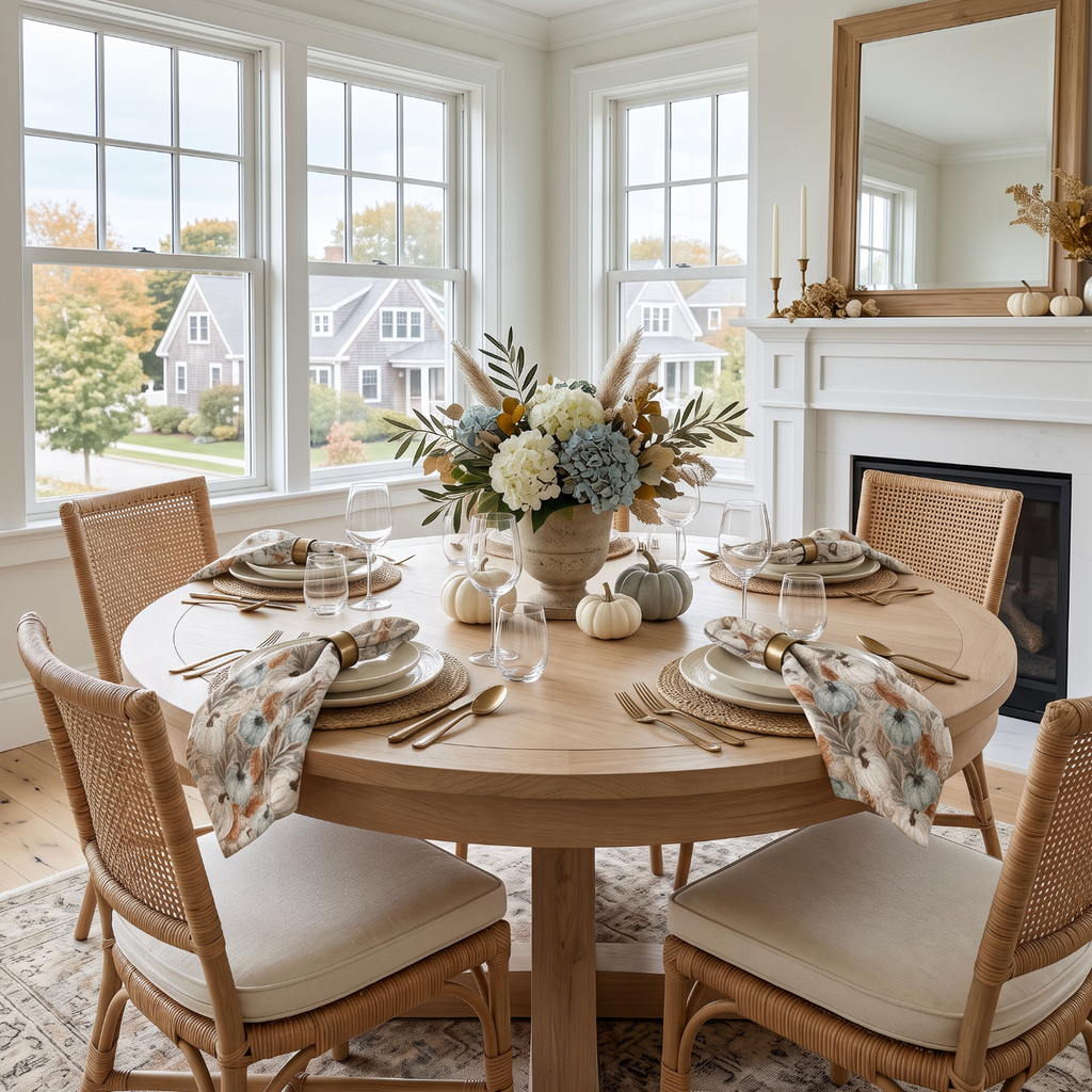 Tidal Harvest Linen Napkins (Set of 4)  Home Decor