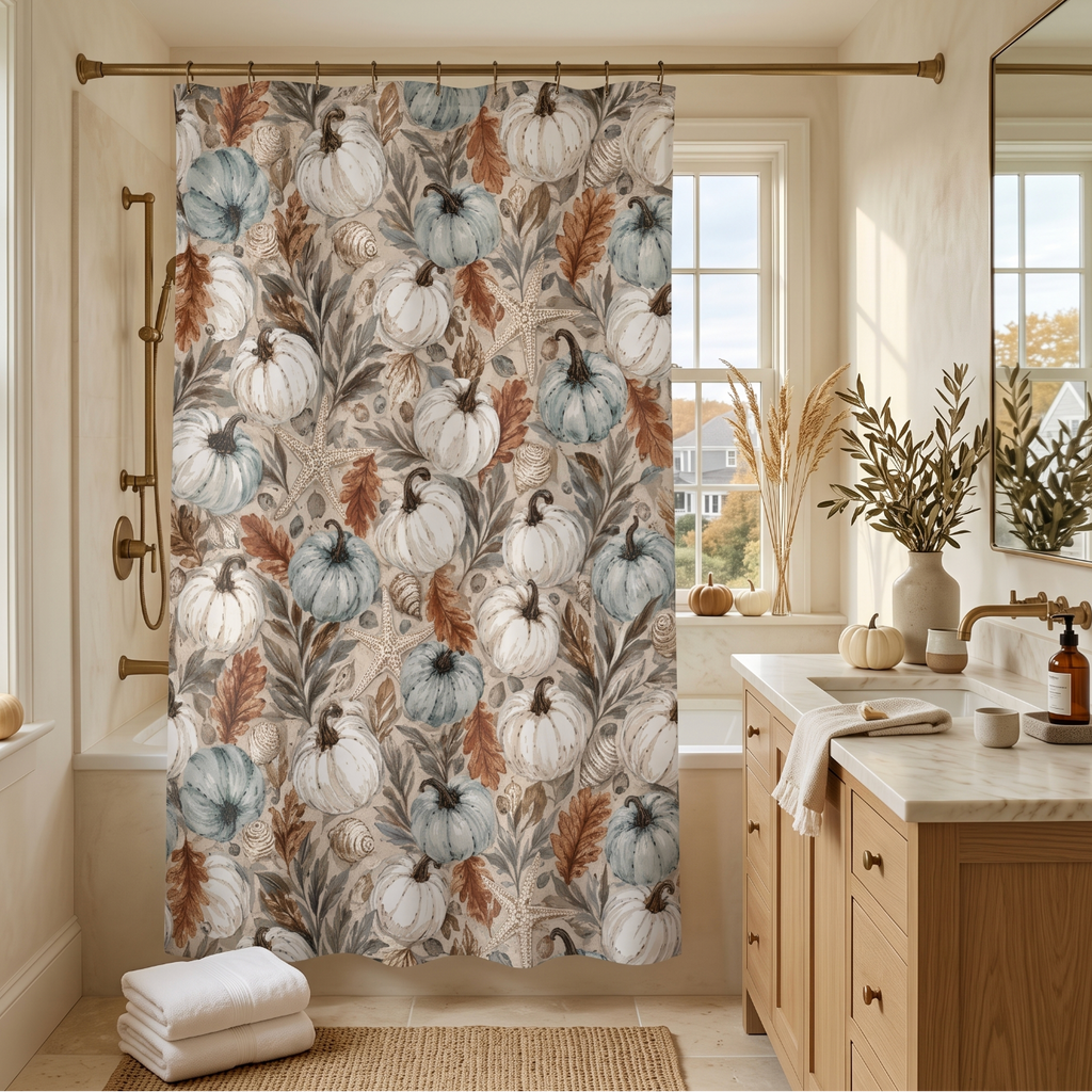 Tidal Harvest Shower Curtain  Home Decor