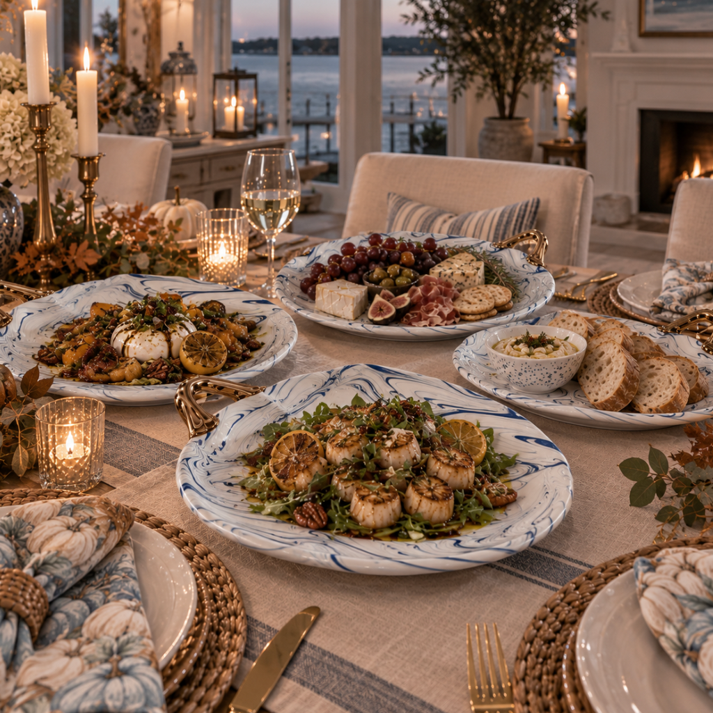 The Blue Harbor Pumpkin Platter  Pumpkin