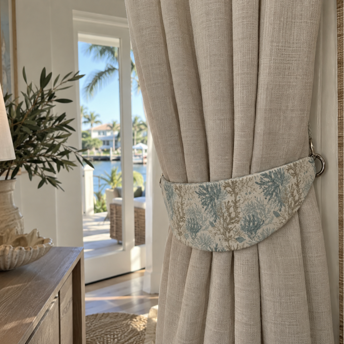Coral Cove Curtain Tie Back  Curtain Tie Back
