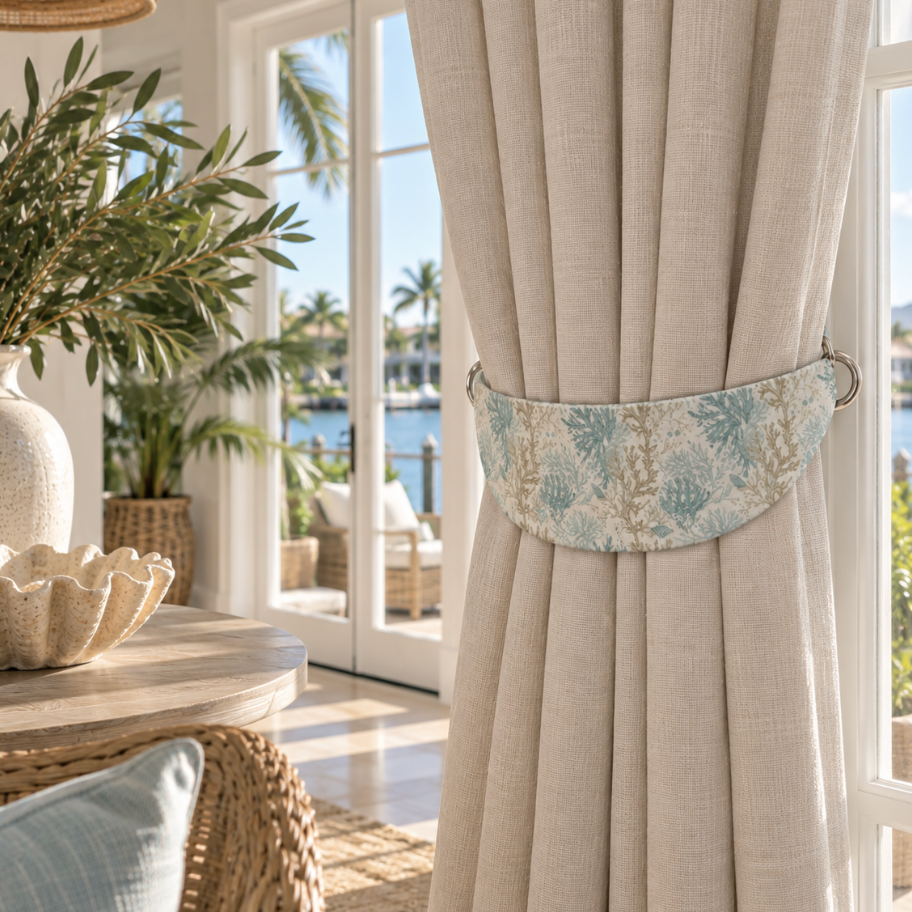 Coral Cove Curtain Tie Back  Curtain Tie Back