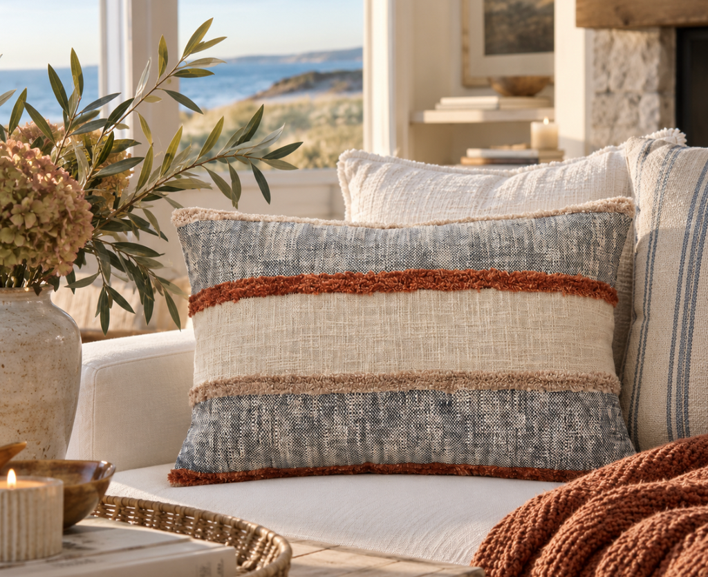 The Harbor Autumn Lumbar Pillow  Home