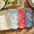 Portside Stripe Scallop Napkins