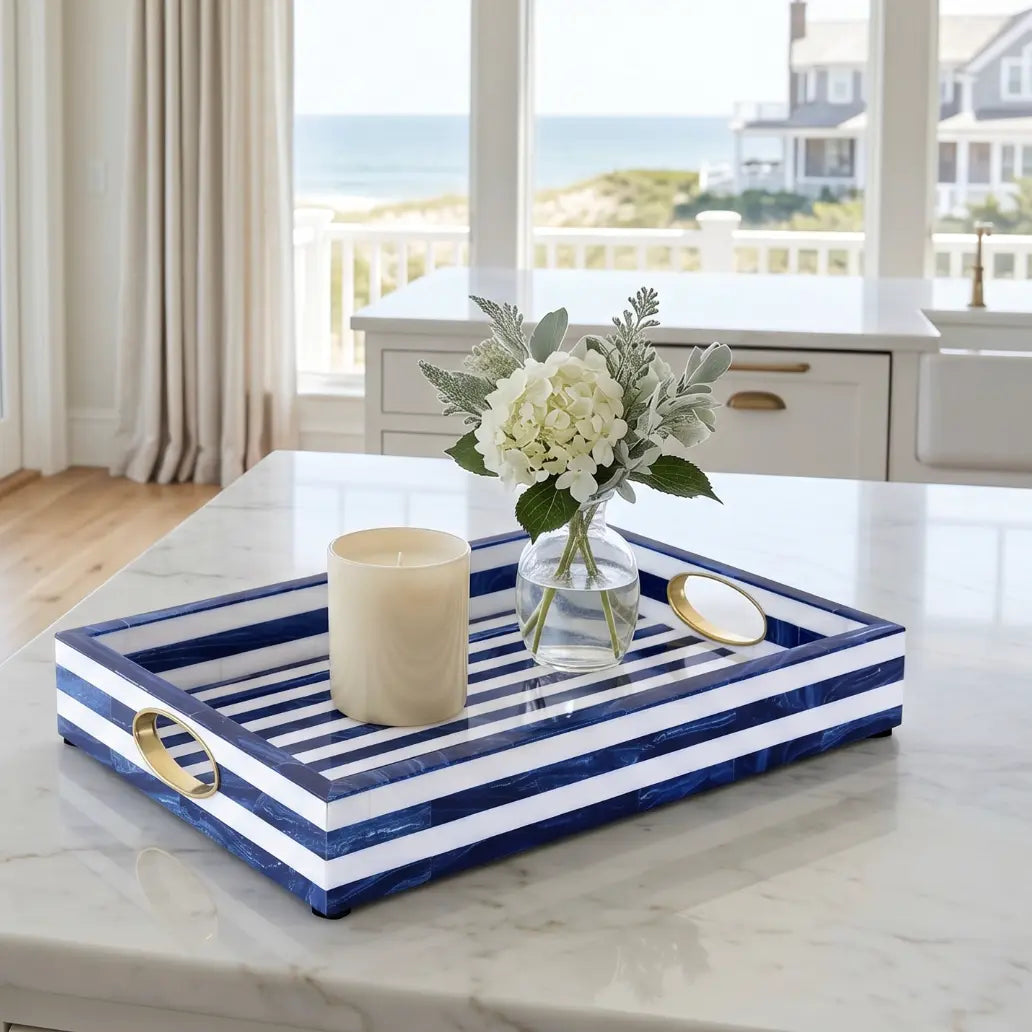 Harbor Optique Resin Tray 11" x 17"  Decorative Tray
