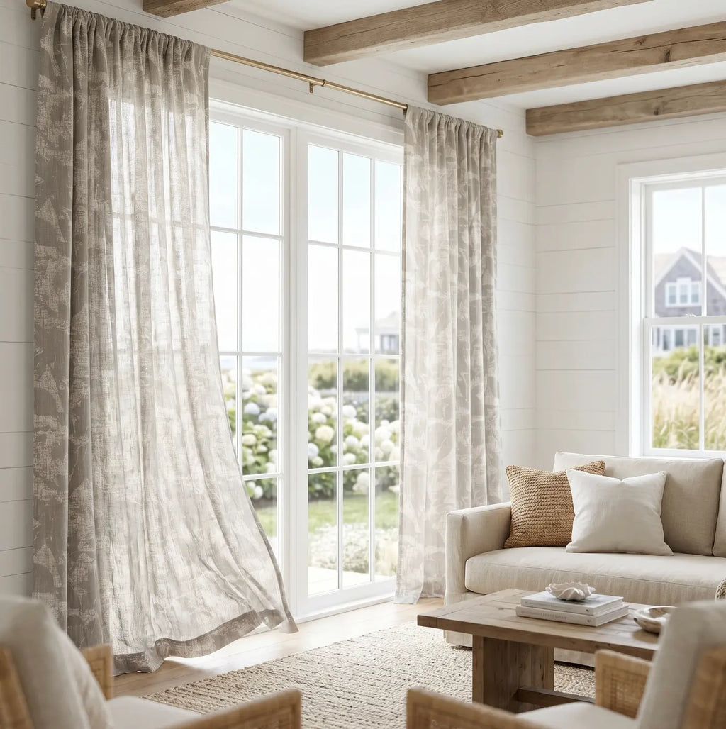 Stoneleaf Sheer Curtain (50" x 84")  Home Decor