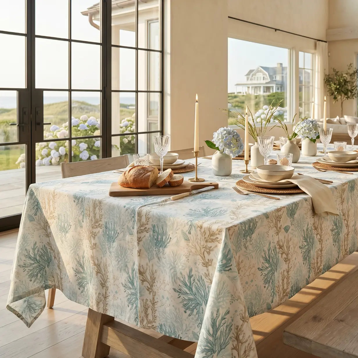 Coral Cove Tablecloth  Home Decor