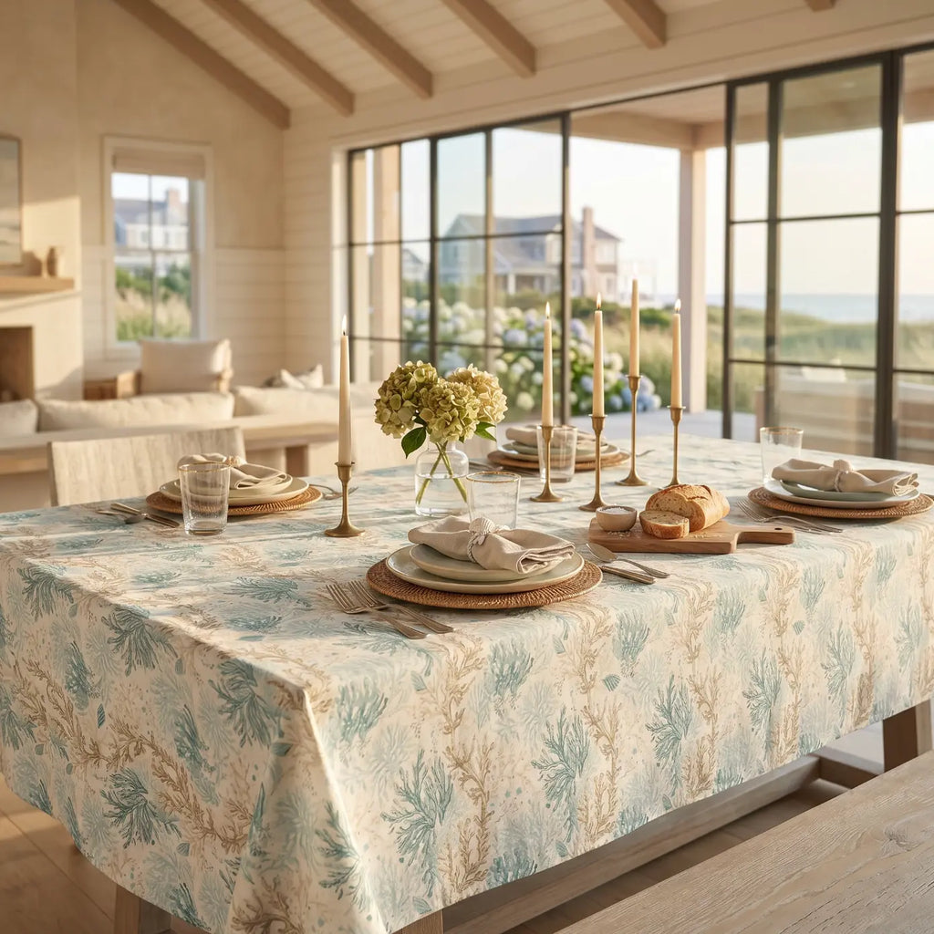 Coral Cove Tablecloth  Home Decor