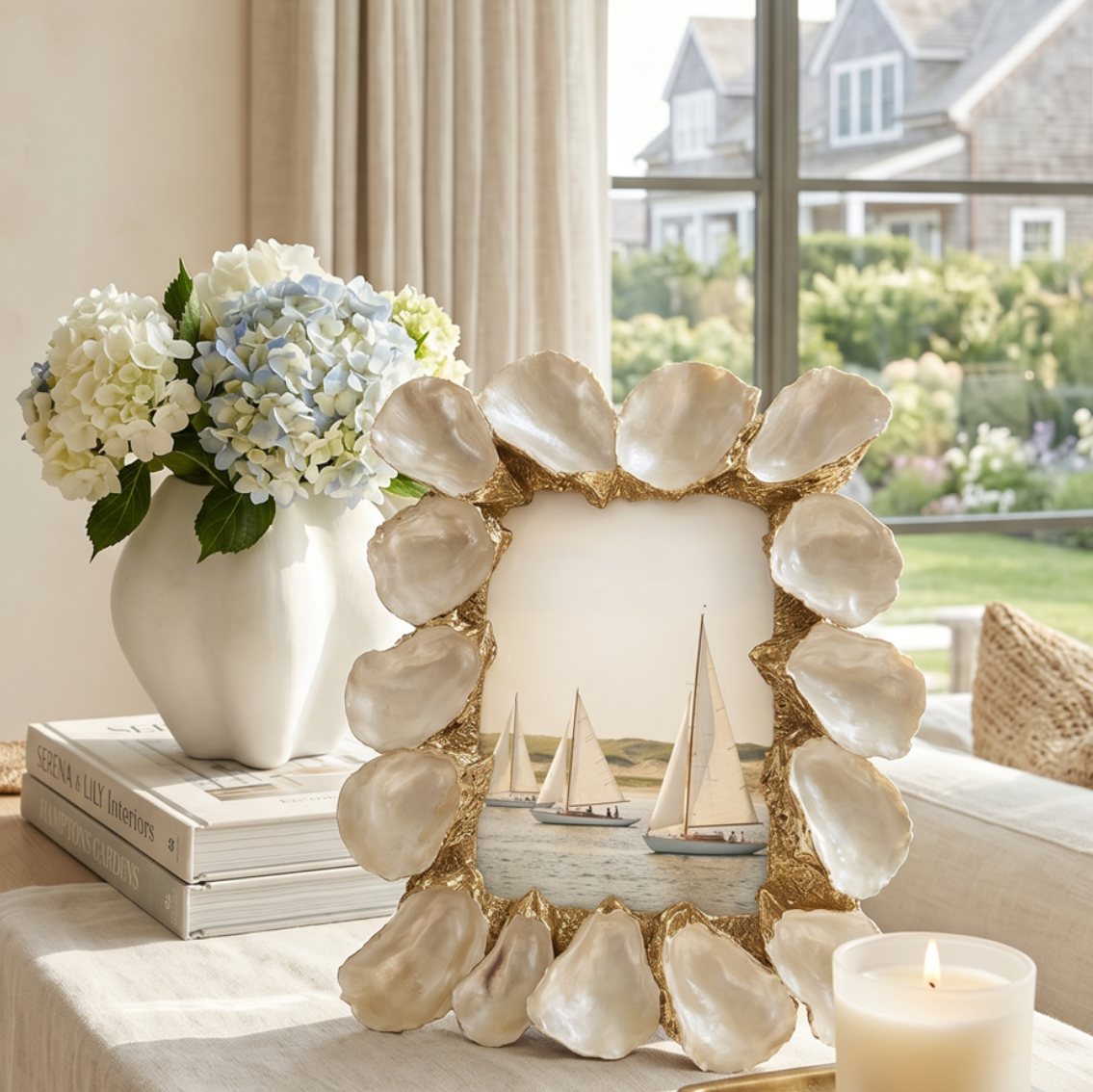 Oyster Pearl Iridescent Frame
