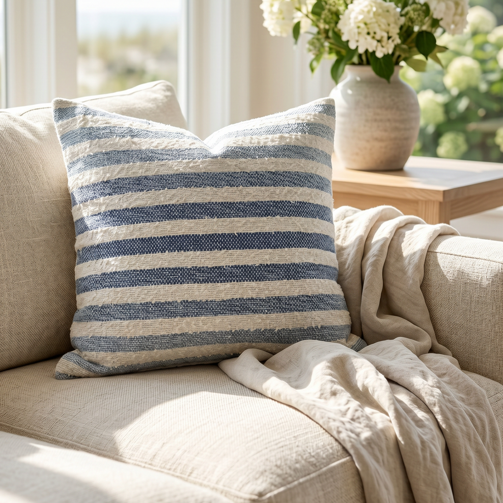 Tidewash Ombre Stripe Pillow  Throw Pillow