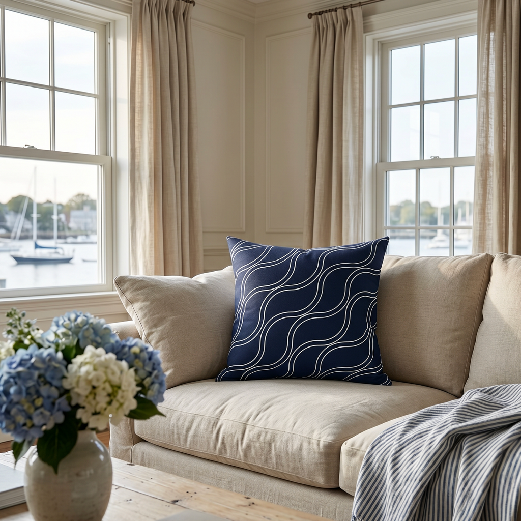 Midnight Tide Pillow  Home Decor