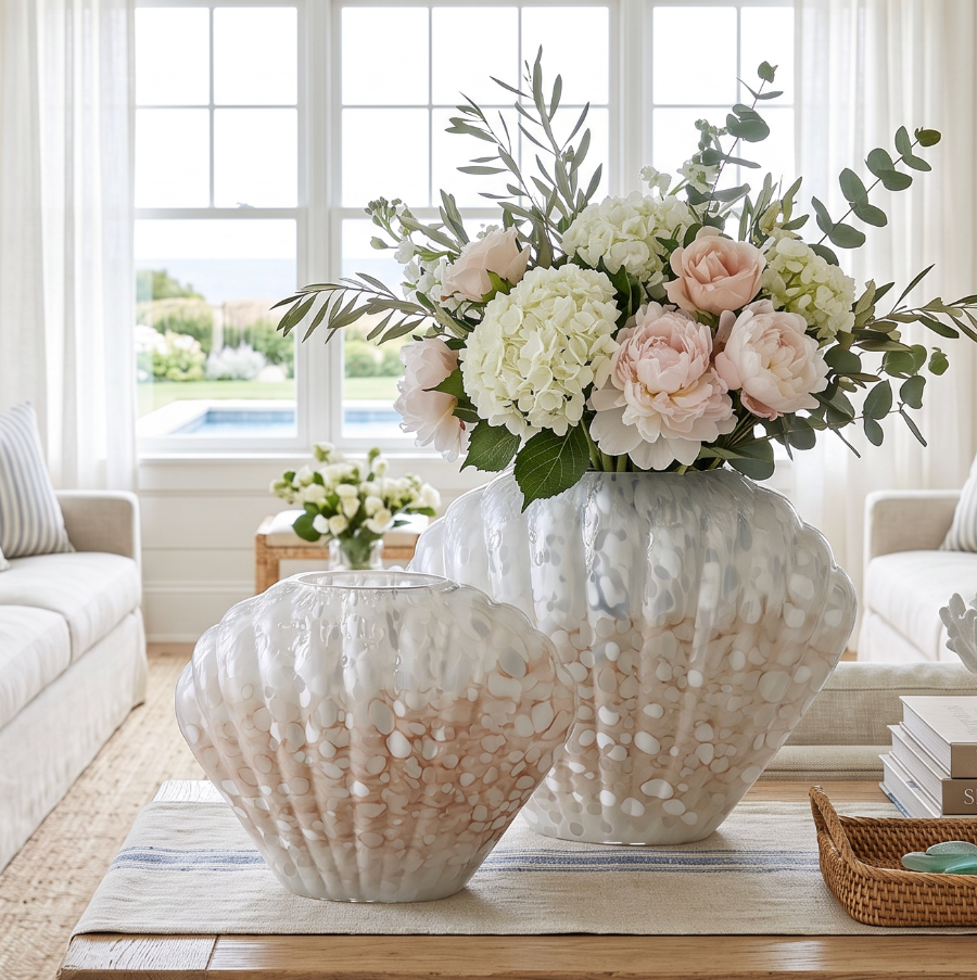 Glass Clamshell Terrarium Vase