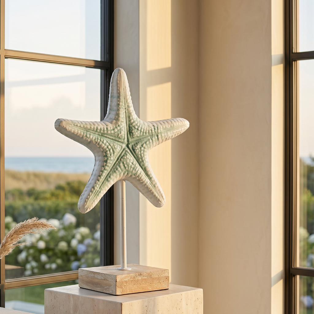 Starfish Table Decor with Stand  Accent Decor