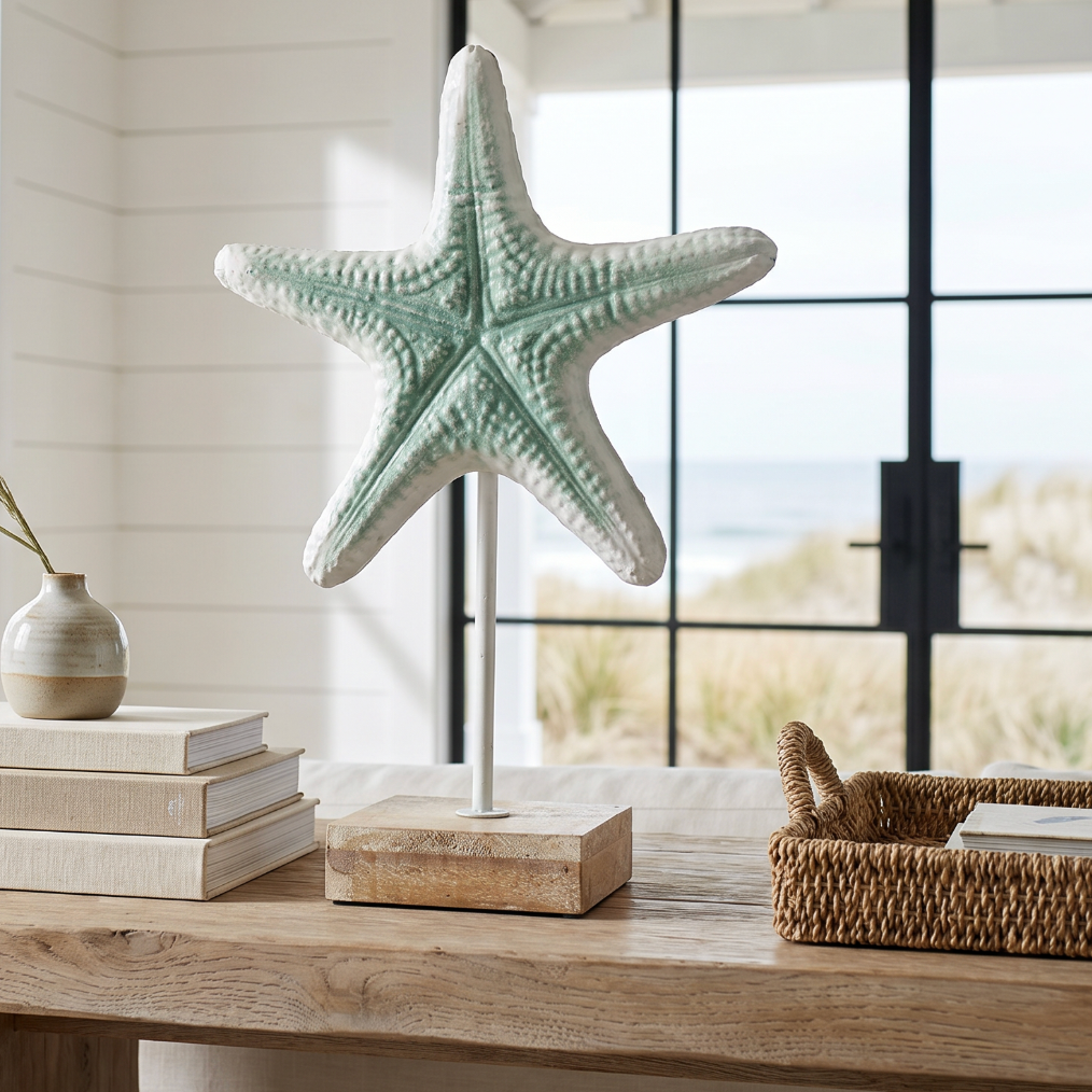 Starfish Table Decor with Stand  Accent Decor
