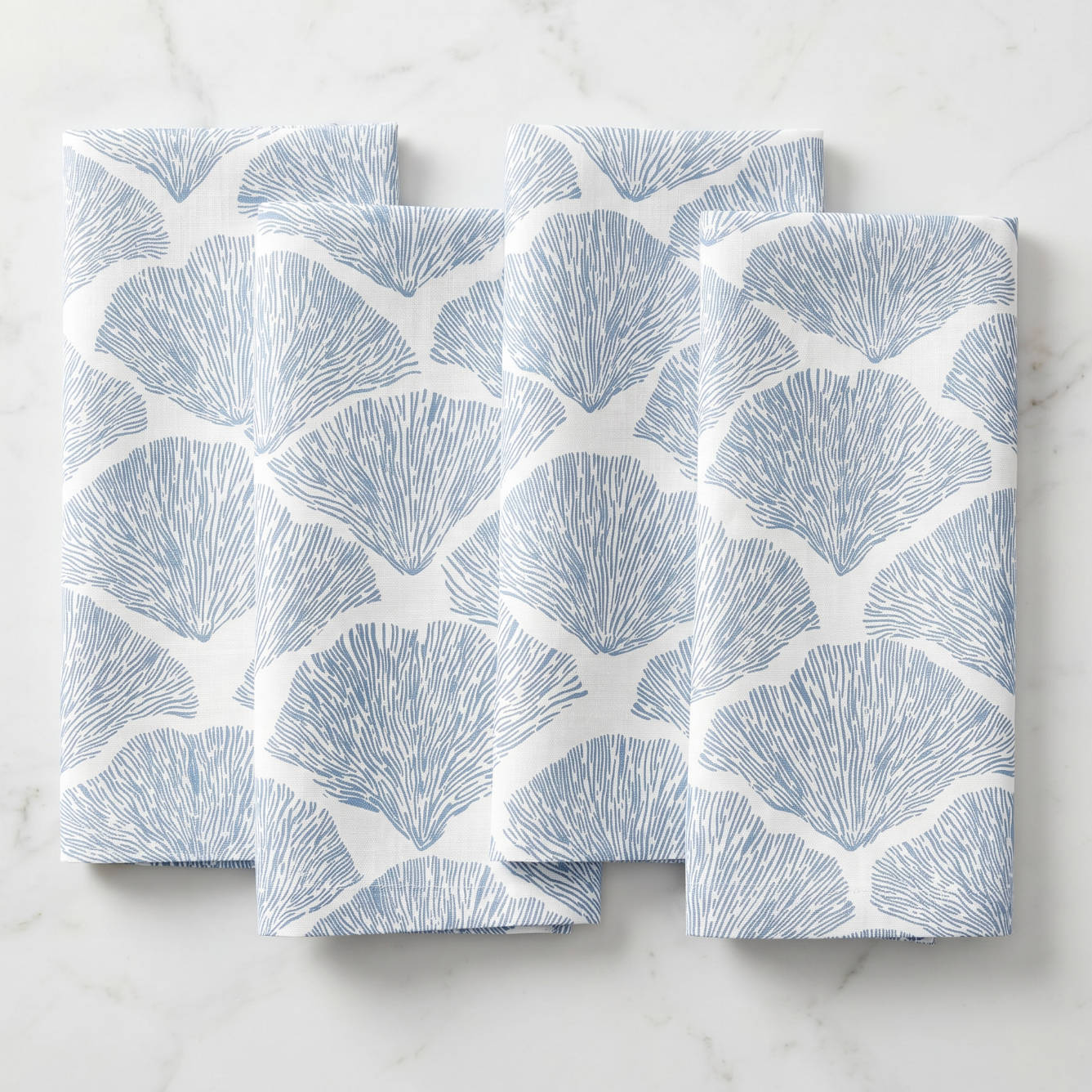 Bar Harbor Coral Linen Napkins (Set of 4)  Home Decor