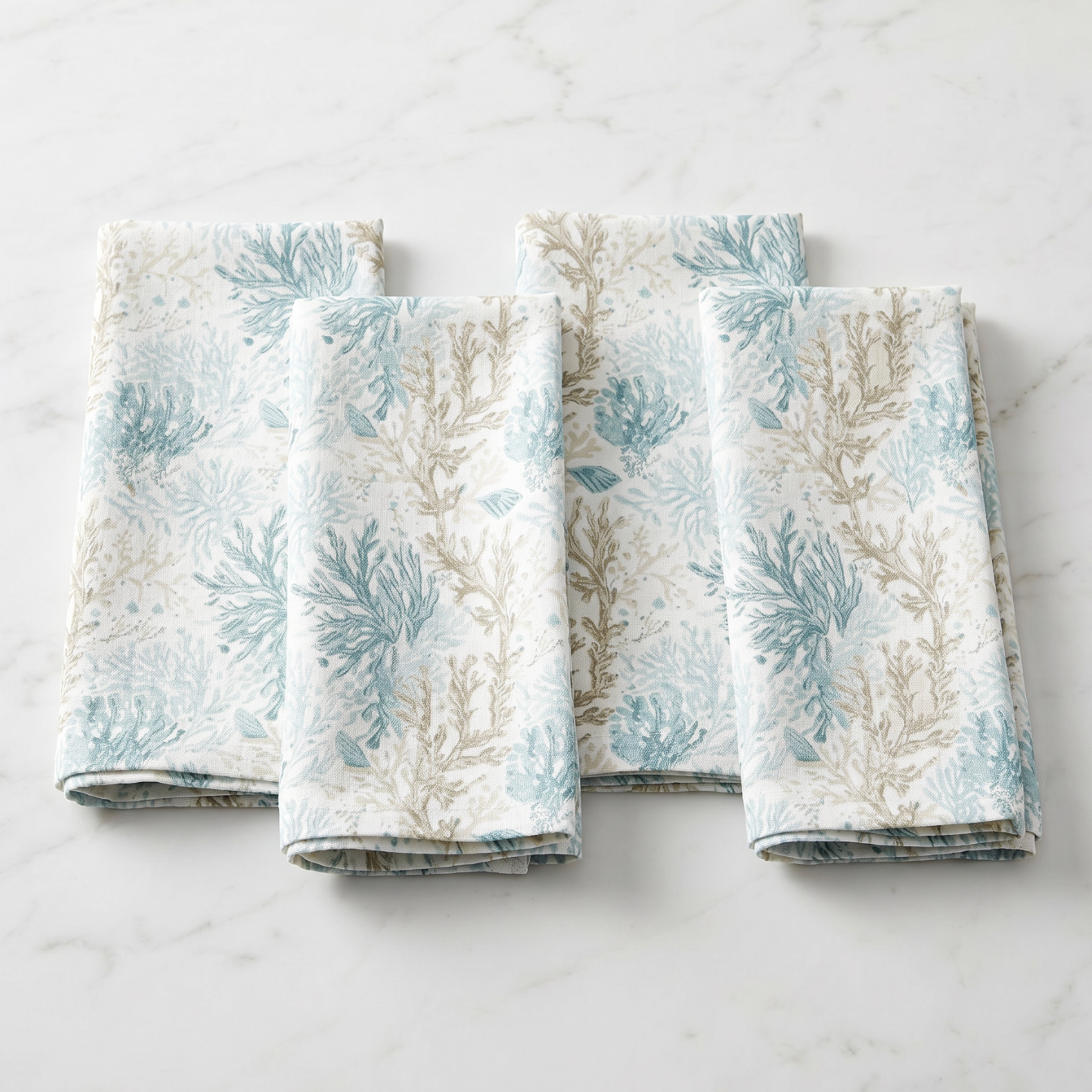 Coral Cove Linen Napkins (Set of 4)  Home Decor