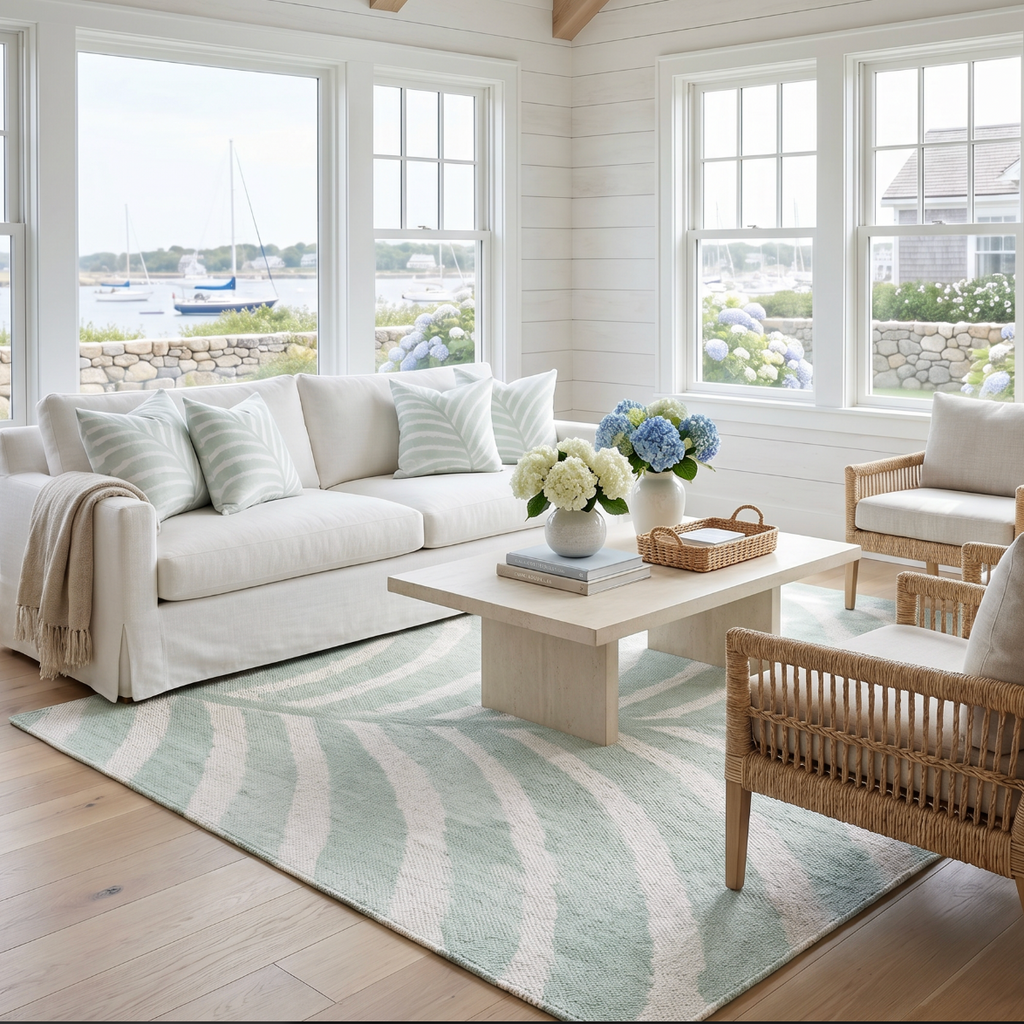 Palm House Mist Rug  Home Decor