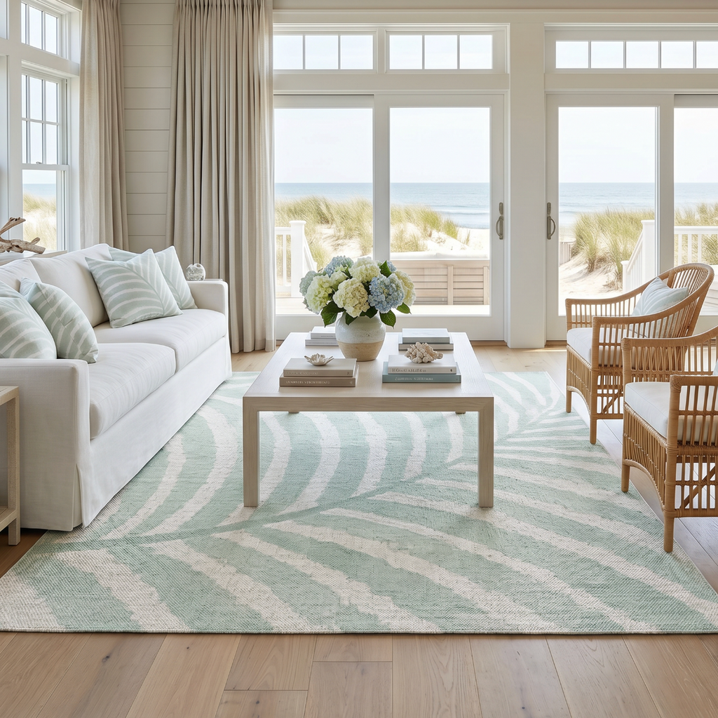 Palm House Mist Rug  Home Decor