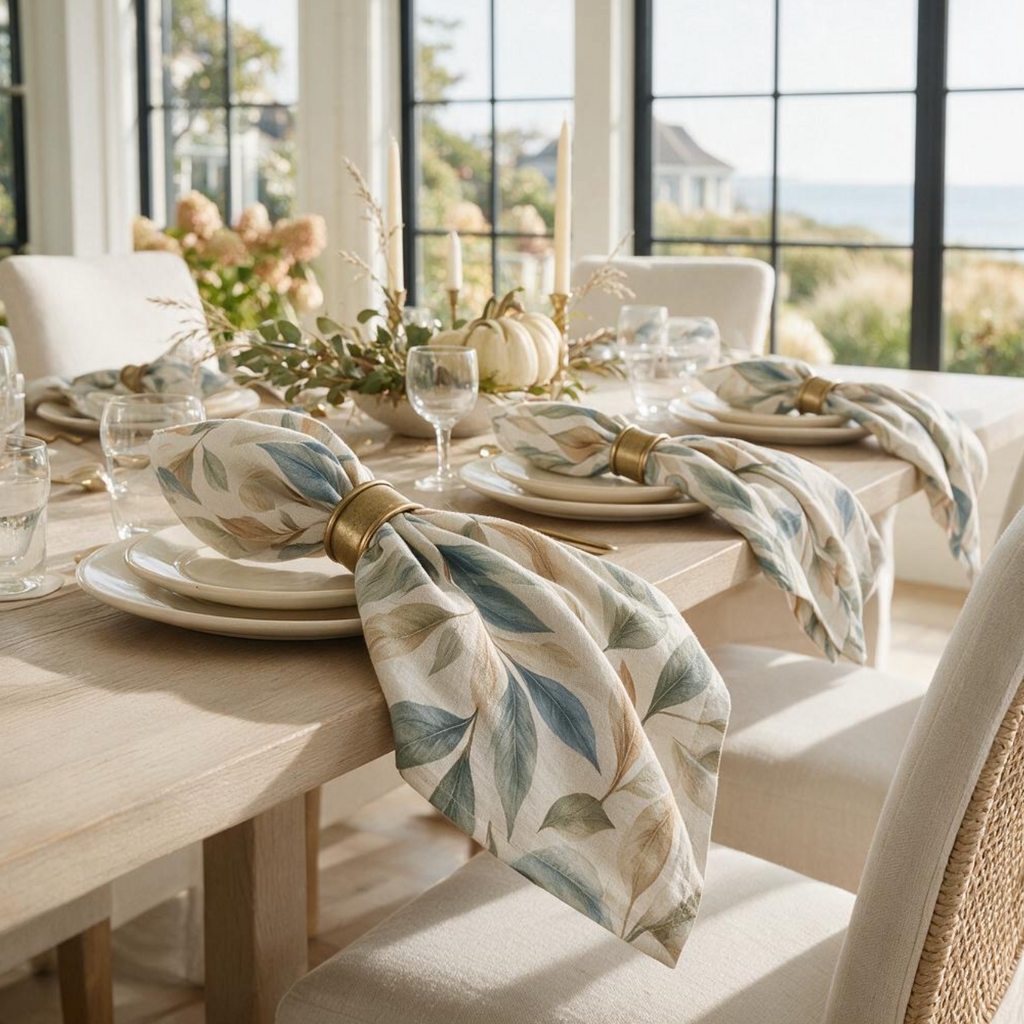 Seaside Meadow Napkins (Set of 4)  Home Decor