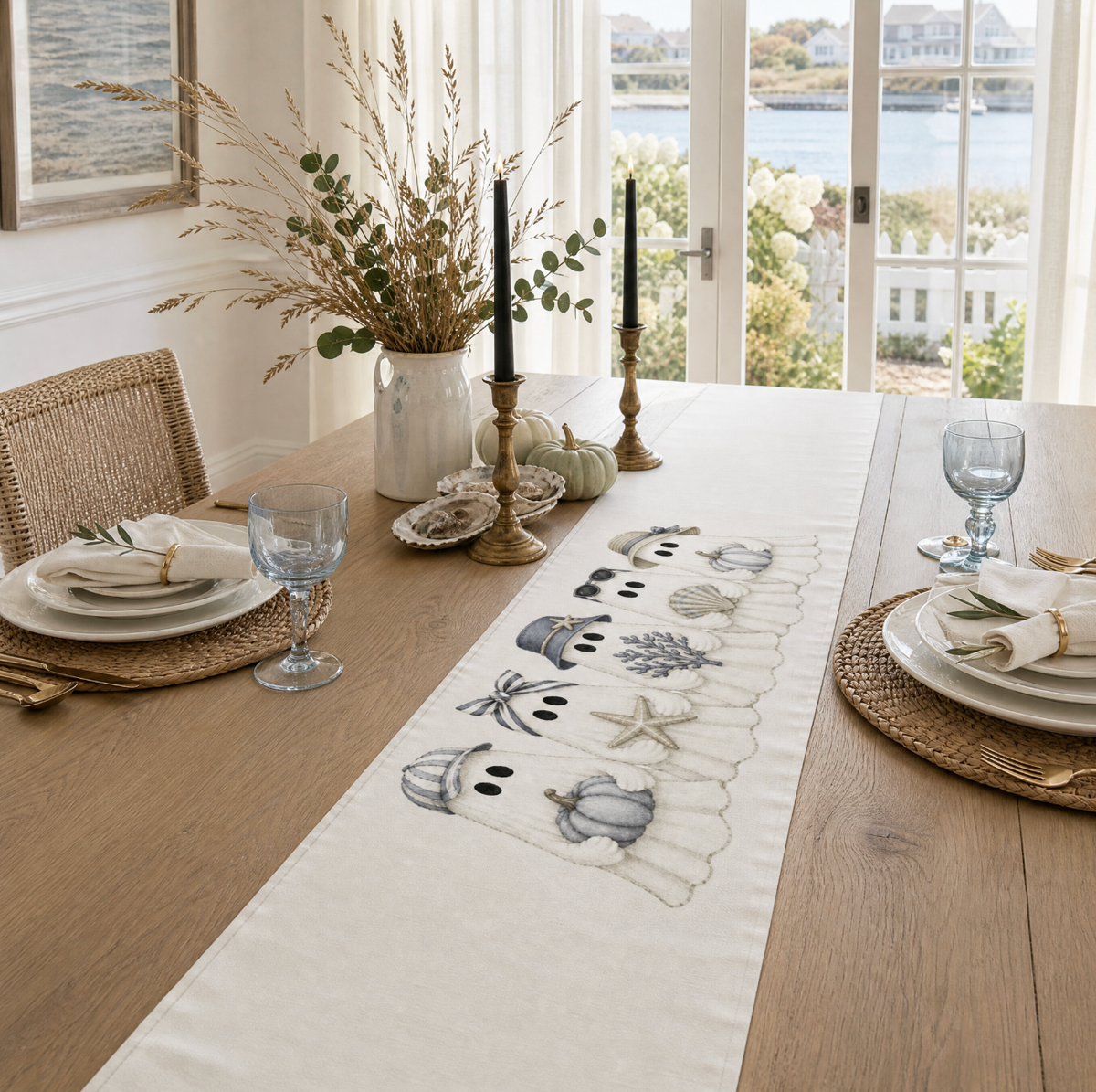 Spooky Coast Table Runner  Home Decor