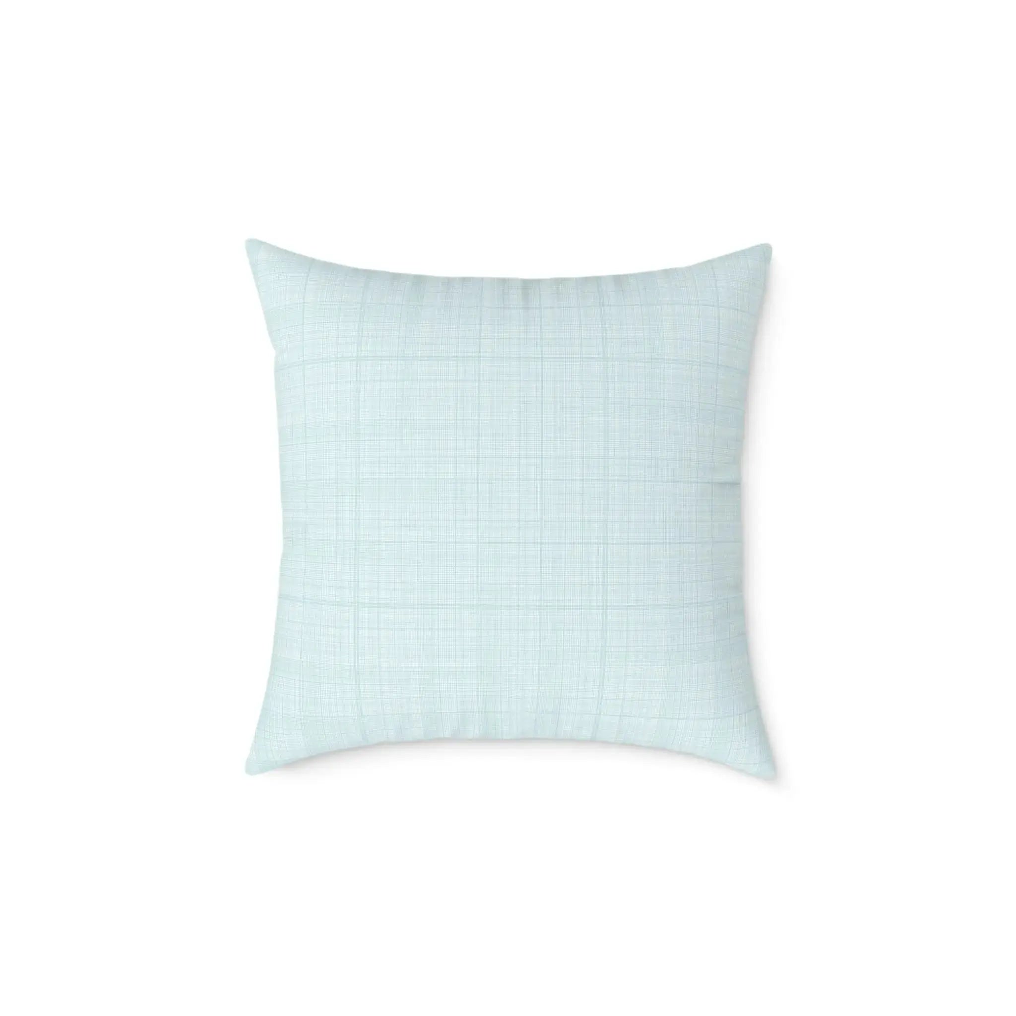 Decorative coastal pillow with a linen-like texture and seaside feel.