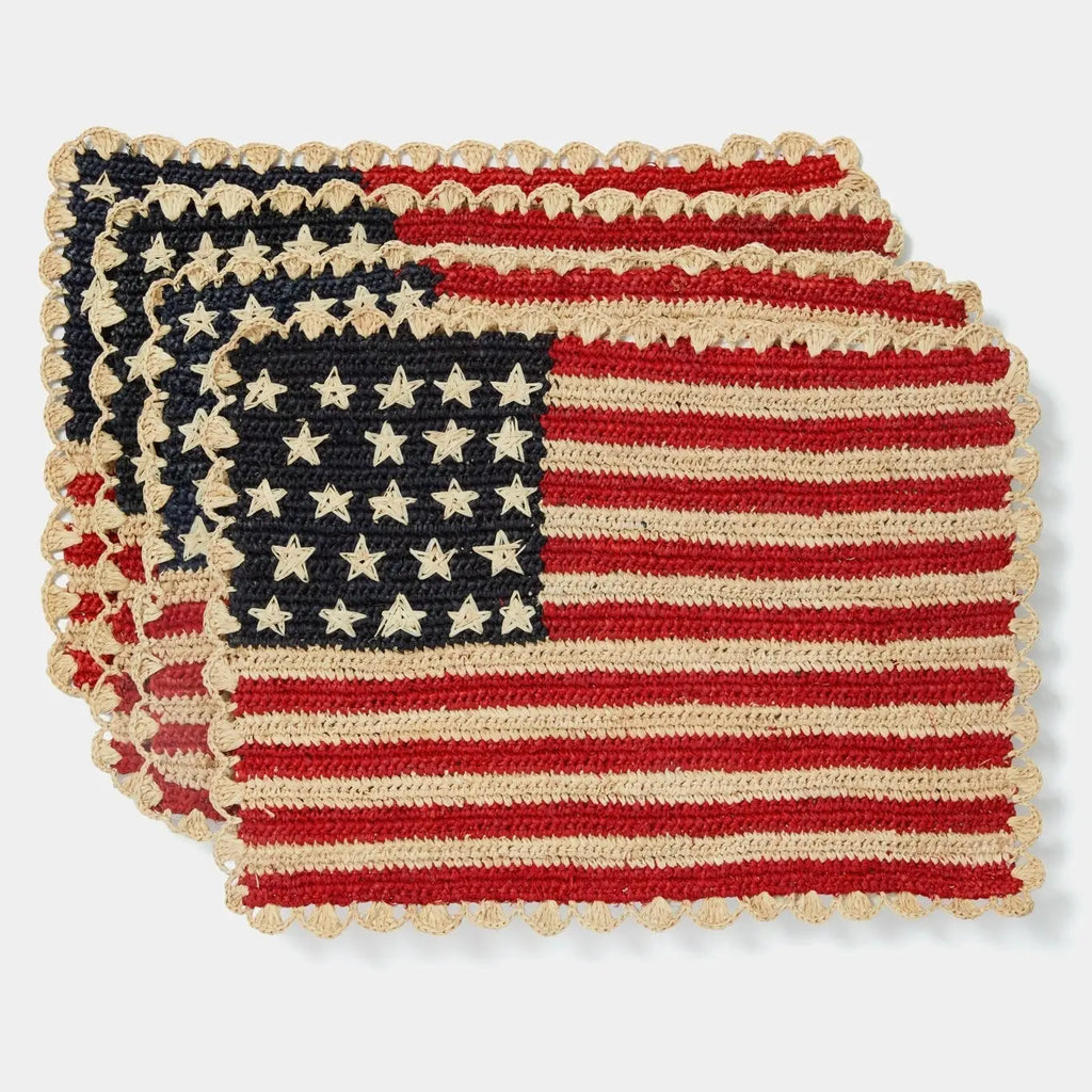 Scalloped Americana Placemats - Payton James X Tuckernuck Payton James
