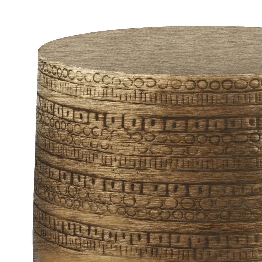 15" Antique Gold Accent Table HouseOfZazla