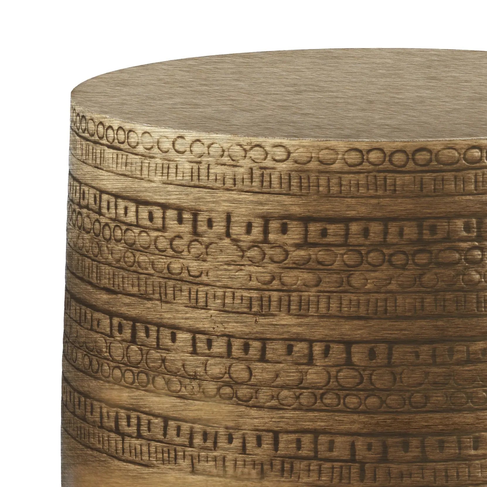 15" Antique Gold Accent Table HouseOfZazla