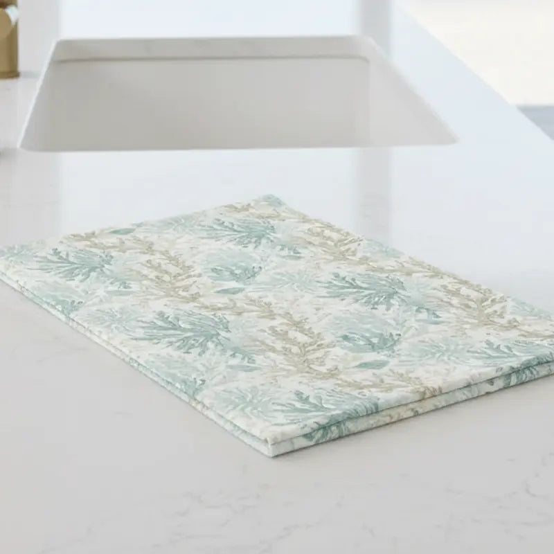 Coral Cove Kitchen Towel Printify
