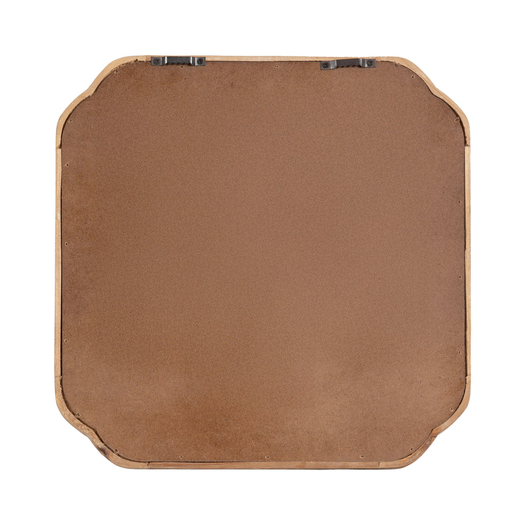 Arched wood wall mirror set of three with matching warm-toned frames for a foyer or living room