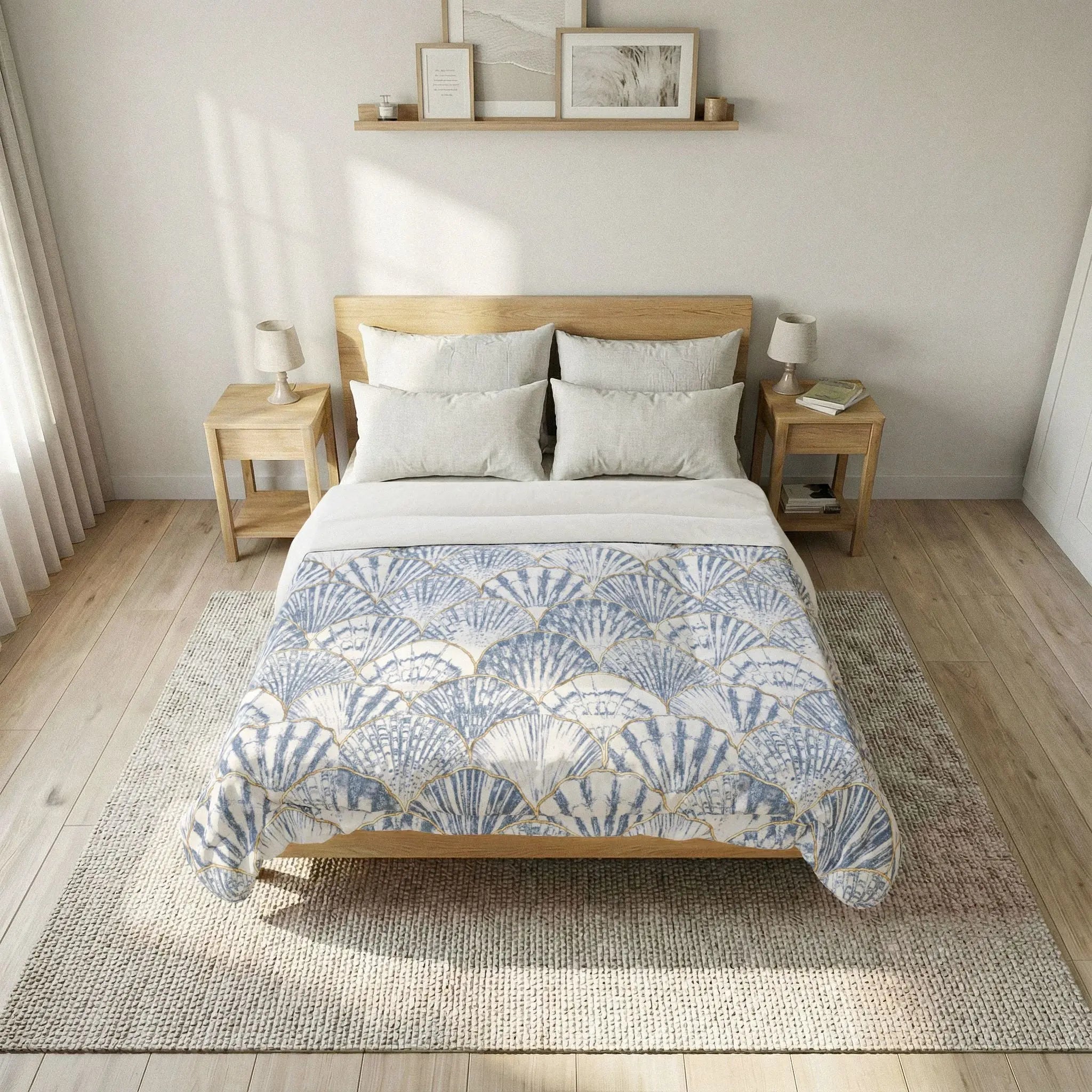 Nantucket Shell Cotton Comforter Printify