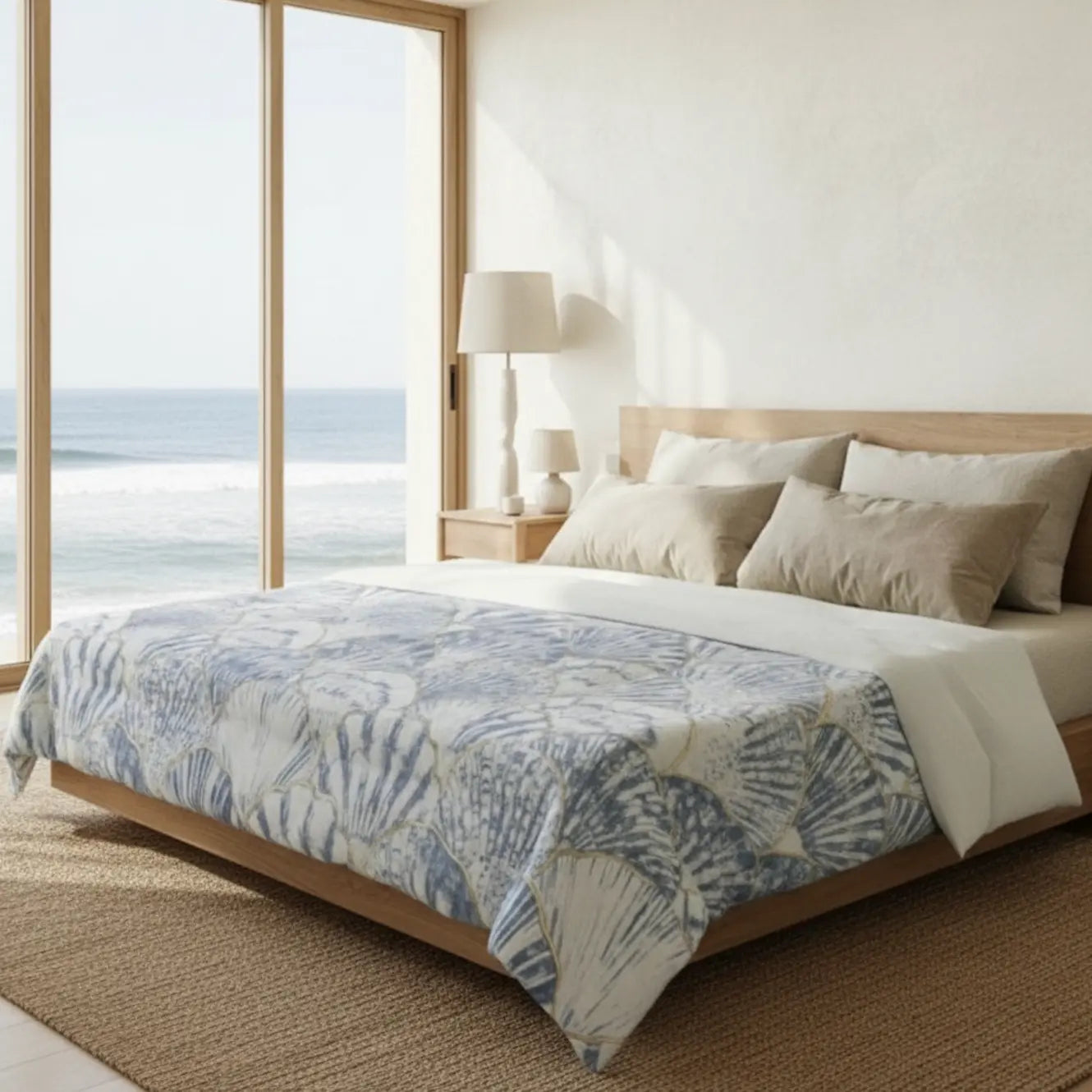 Nantucket Shell Cotton Comforter Printify