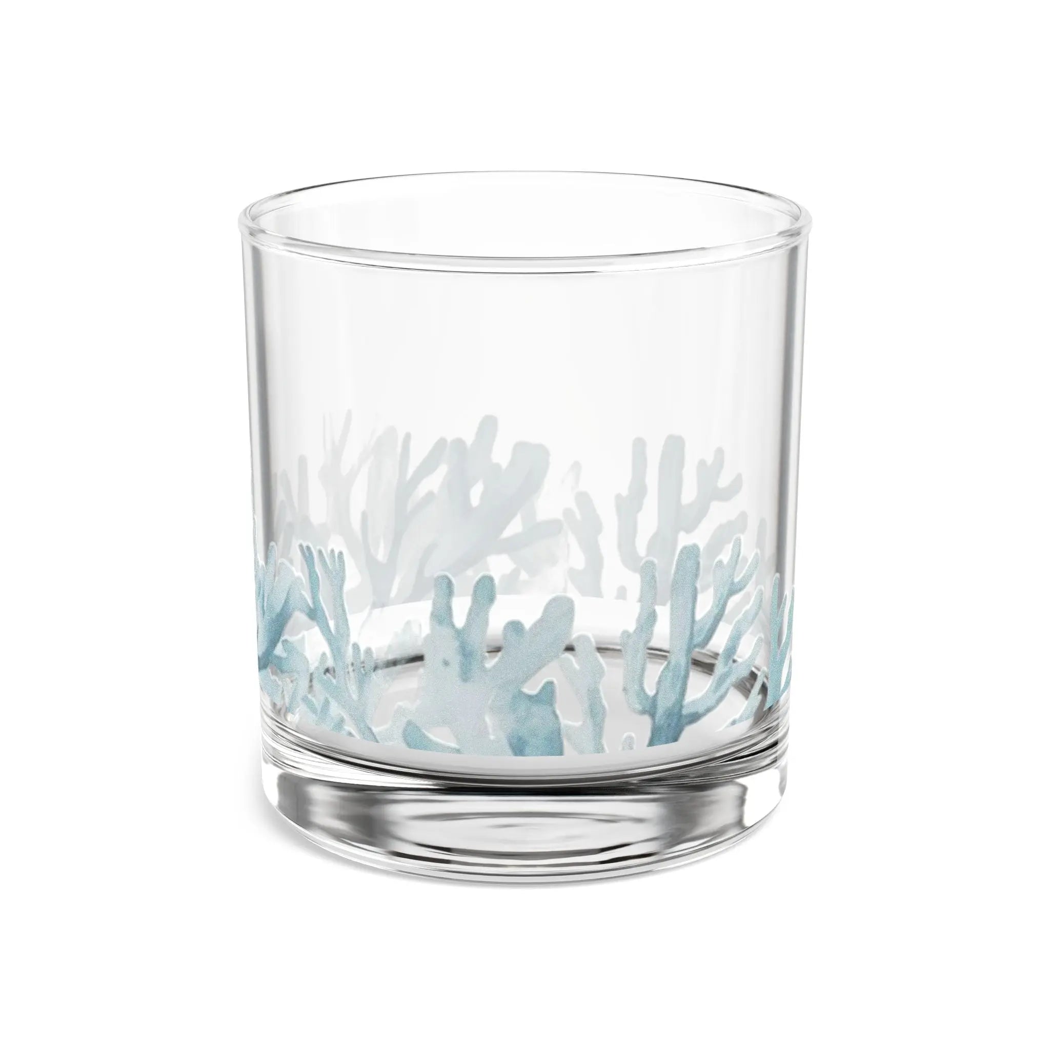 Set of anchor cocktail glasses on a tray ready for a nautical-themed party.