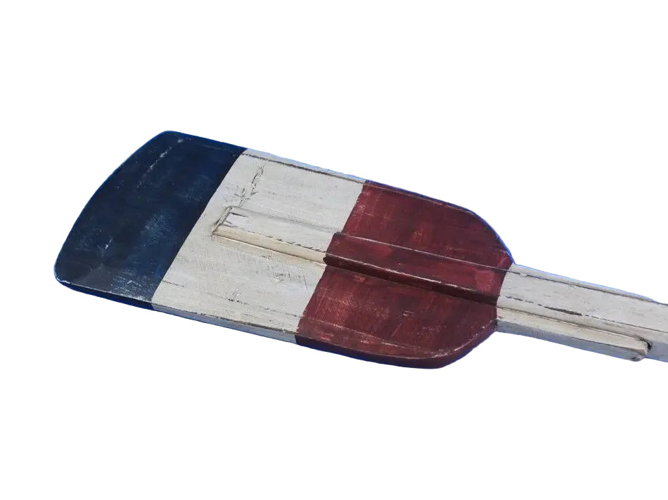 Wooden Independence Decorative Squared Rowing Boat Oar with Hooks 50""  Beach Decor
