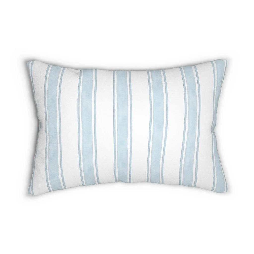 Shoreline Stripe Lumbar Pillow Printify