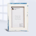 modern coastal picture frame with soft wave design