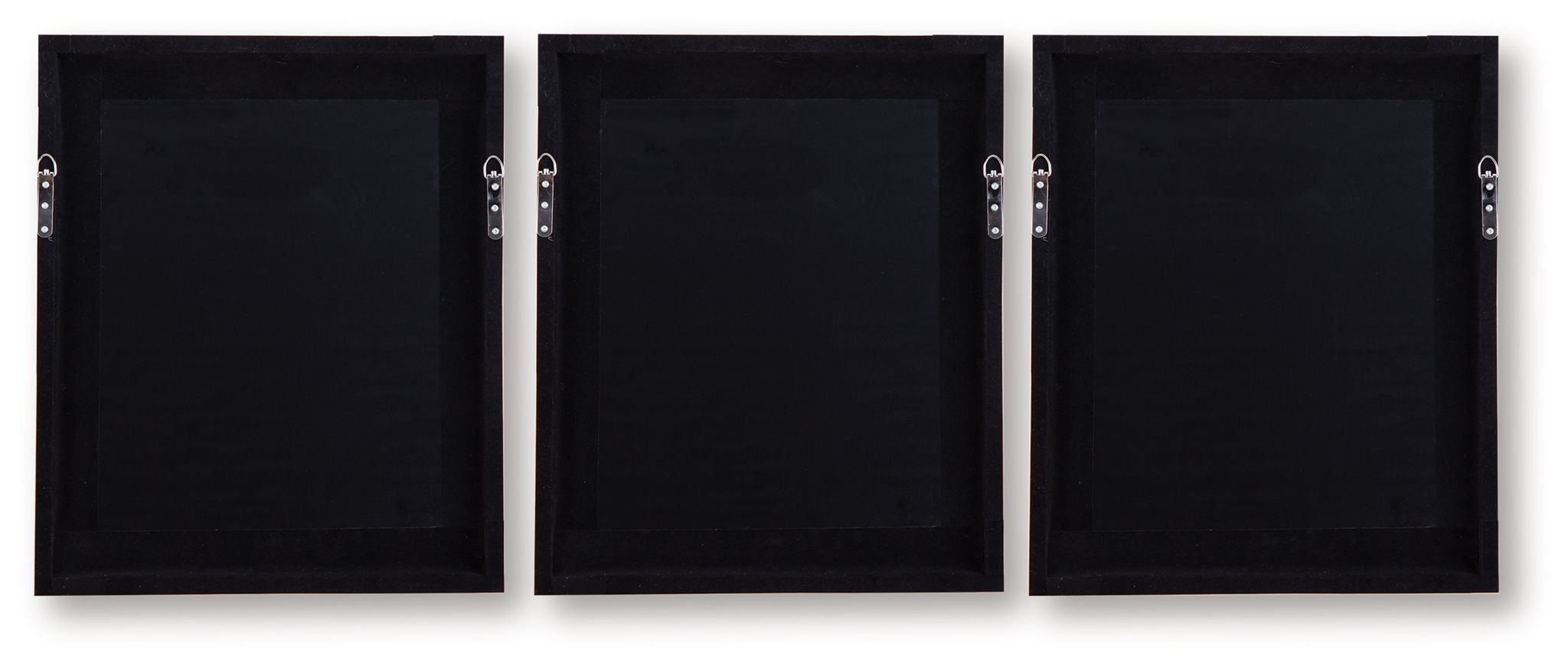 Hendridge - Wall Art Set (Set of 3) - Taupe / White  Framed Print Sets
