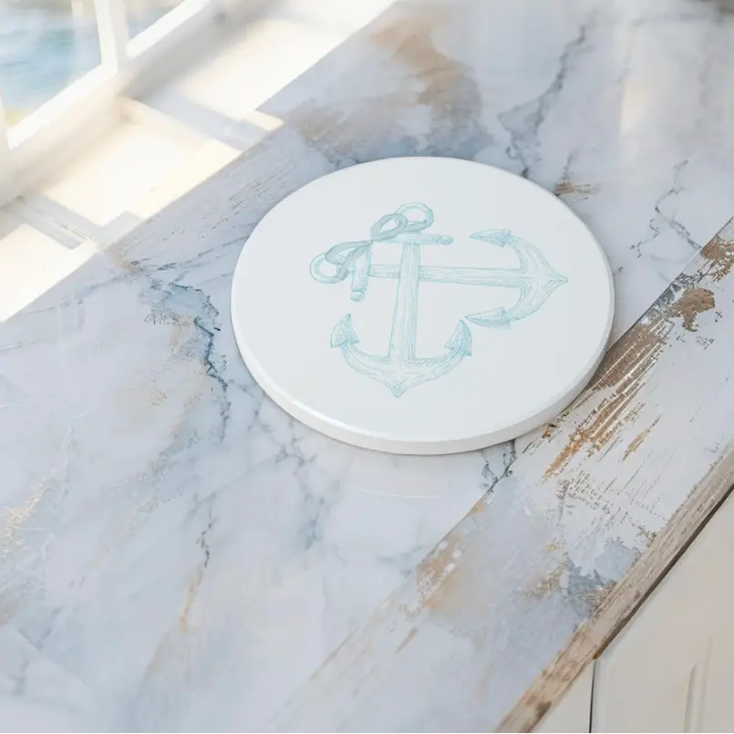 Anchorline Ceramic Coaster Set Printify