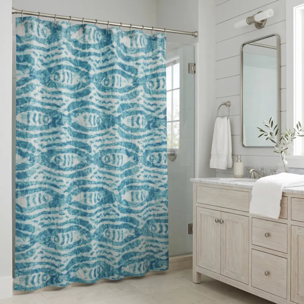 The Coastal Catch Shower Curtain  Home Decor