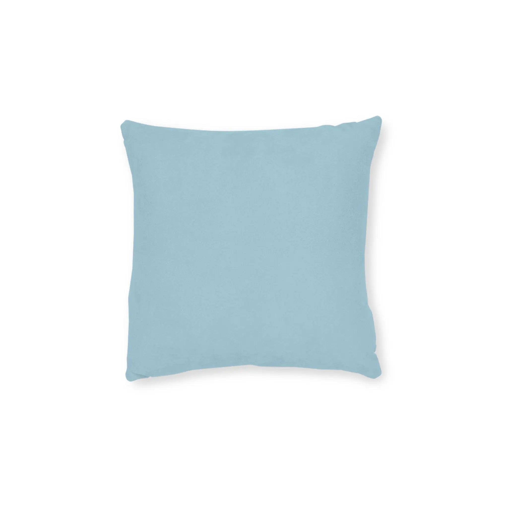 Hampton Stripe Throw Pillow in soft coastal blue fabric.
