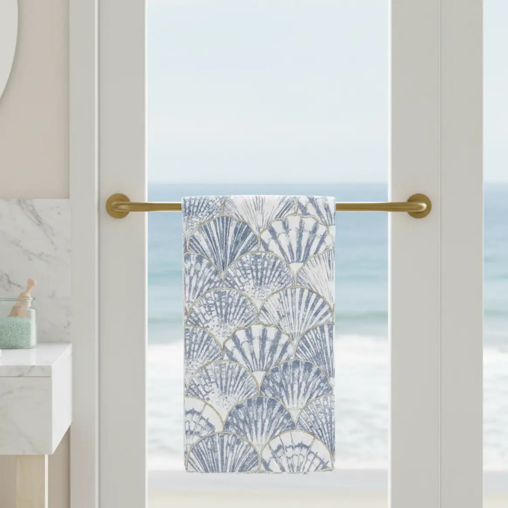 Nantucket Shell Hand Towel Printify
